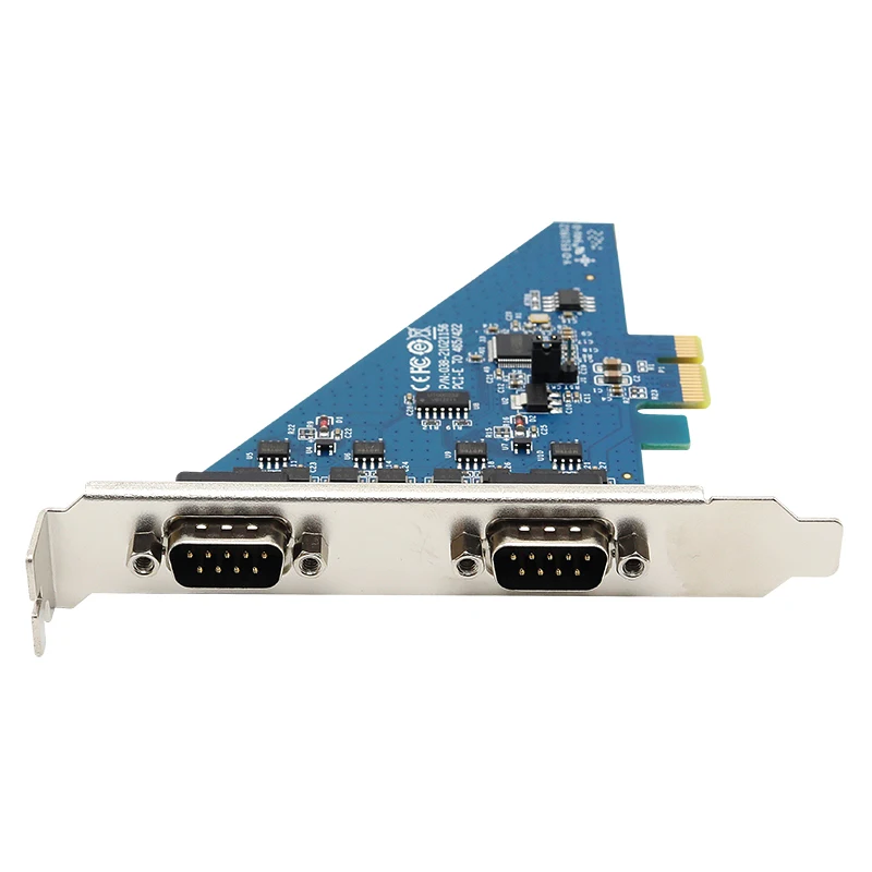 UOTEK PCI-E to RS-485 RS-422 High Speed Serial Card 2 Ports R485 RS422 to PCIE Converter DB9 COM Adapter UT-7922A