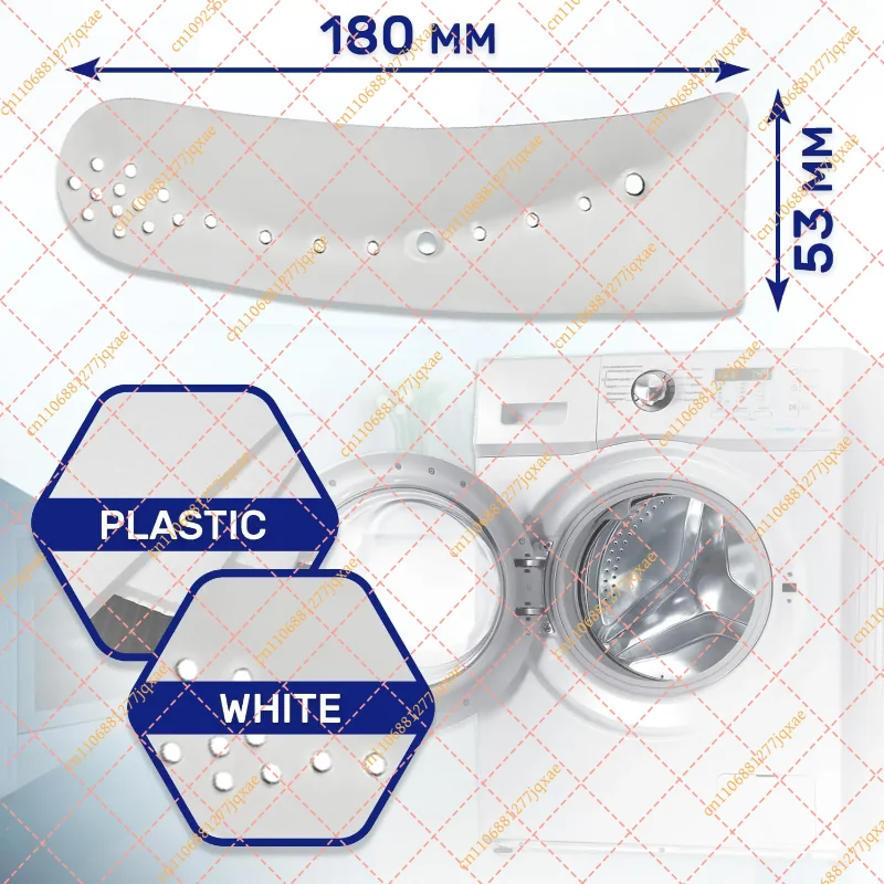 3-Pack 41021913 Drum Lifter Arms for Candy Washer - 180x53mm Paddles with 6 Mounting Clips
