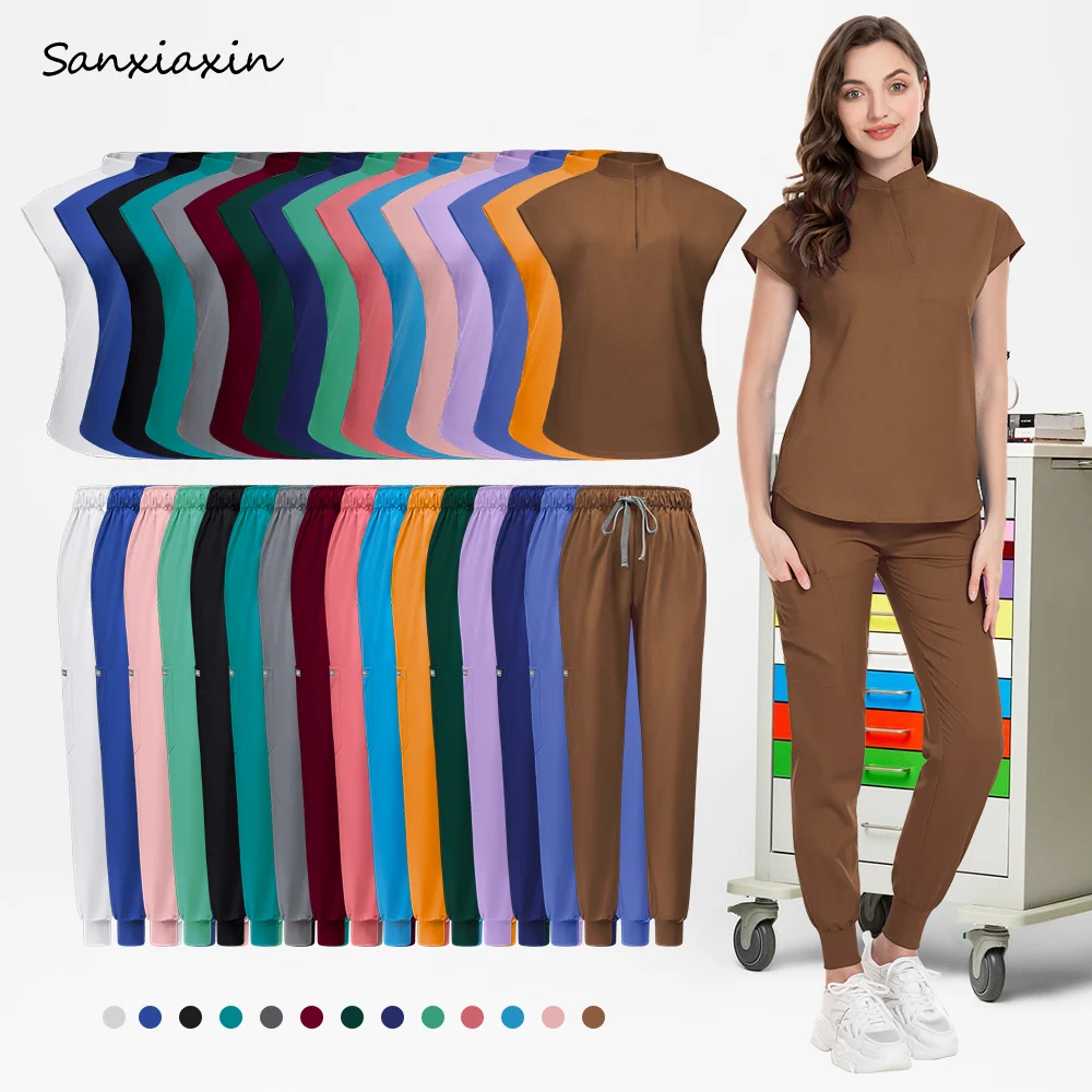 

Медицинские скрабы, наборы для бега, стоматологическая одежда для хирургии домашних животных, спа-униформа, аптечные костюмы для кормления, рабочая одежда для стоматологической хирургии с несколькими карманами