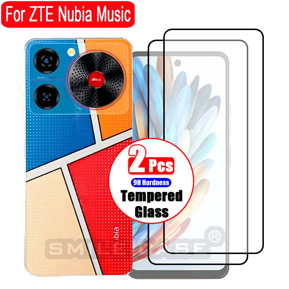 Phone screen protector 2-piece set for ZTE Nubia Music/Nubia Music 2, high-definition/scratch resistant/wear-resistant