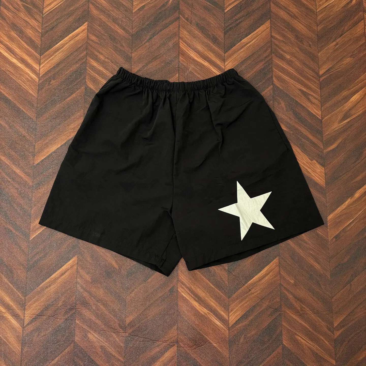 YZY Kanye West Shorts Casual 26AW New Vintage Summer American Style Streetwear Sport Five-pointed Star Nylon Loose Pants for Men