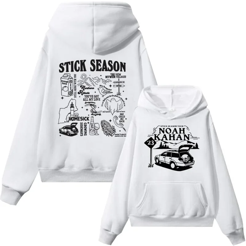 Noah Kahan hoodie stick season 2023 Hoodie Man woman Harajuku pullover tops streetwear unisex