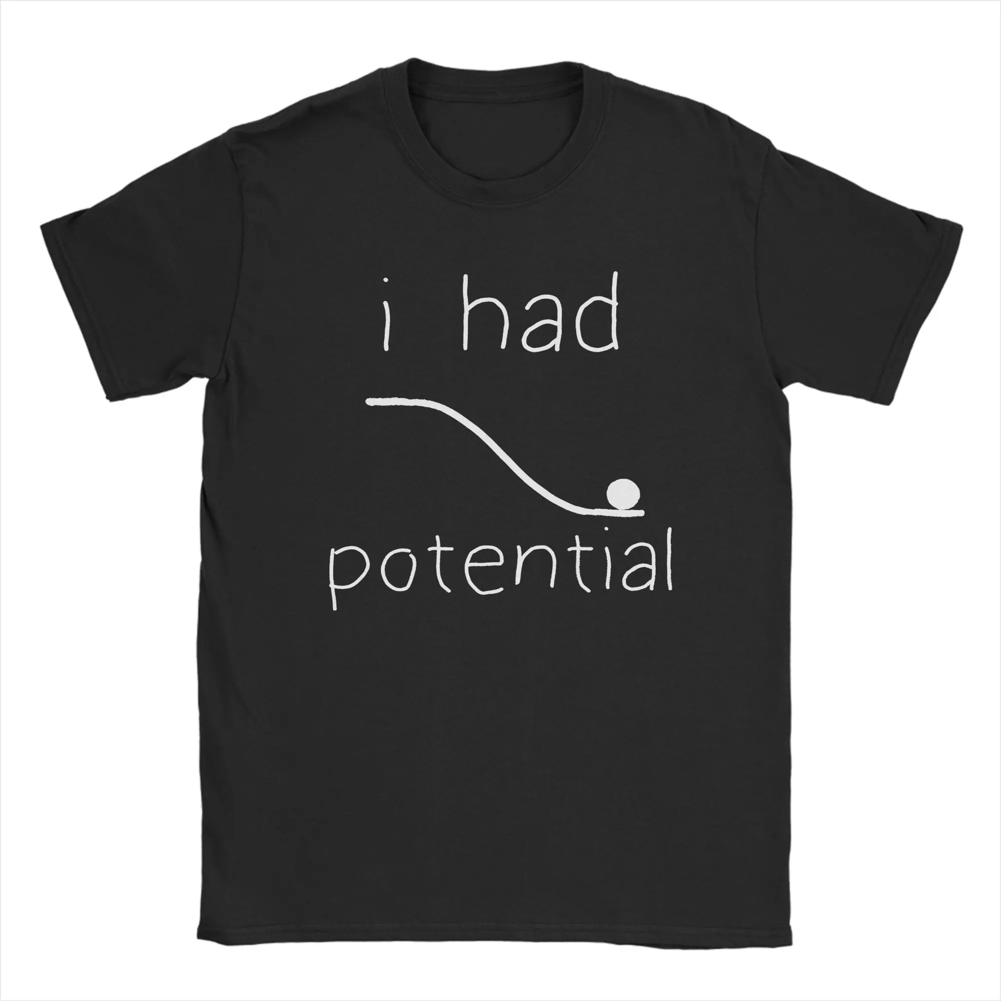 I Had Potential Project Hail Mary  Tshirts Men's Crewneck Short Sleeve Tops Shirts  Funny Sarcastic  100%Cotton Summer Top Tee