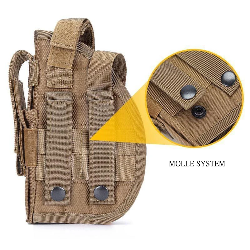 التكتيكية العالمي بندقية الحافظة ل غلوك 17 19 بيريتا M9 1911 P226 اليد اليمنى اليسرى الخصر أخفى حمل مسدس 9 مللي متر ماج الحقيبة #5