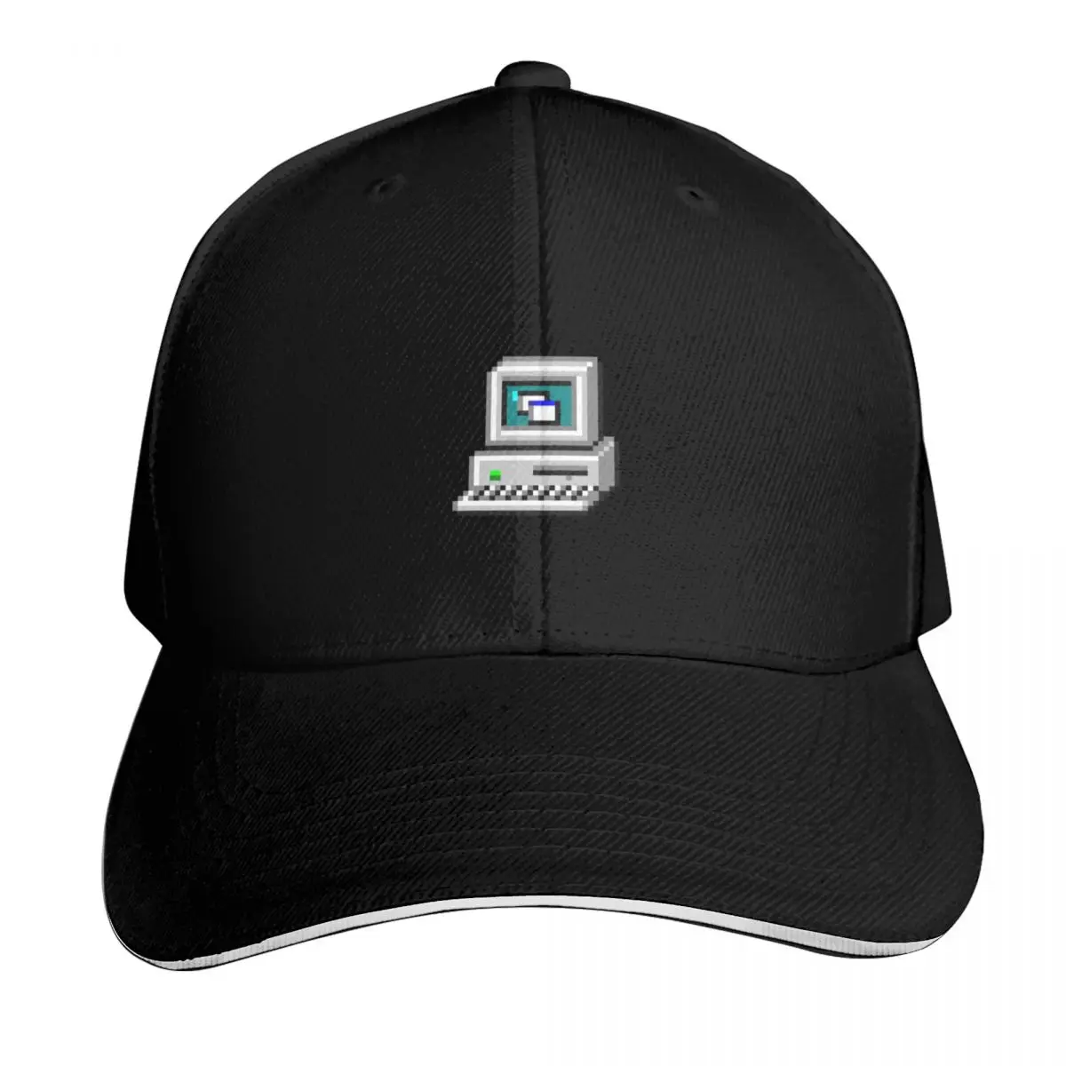 Windows 95 My PC Desktop Icon Baseball Cap Strapback Dad Hat Six Panel Structured Crown Sun Protection UPF 50+