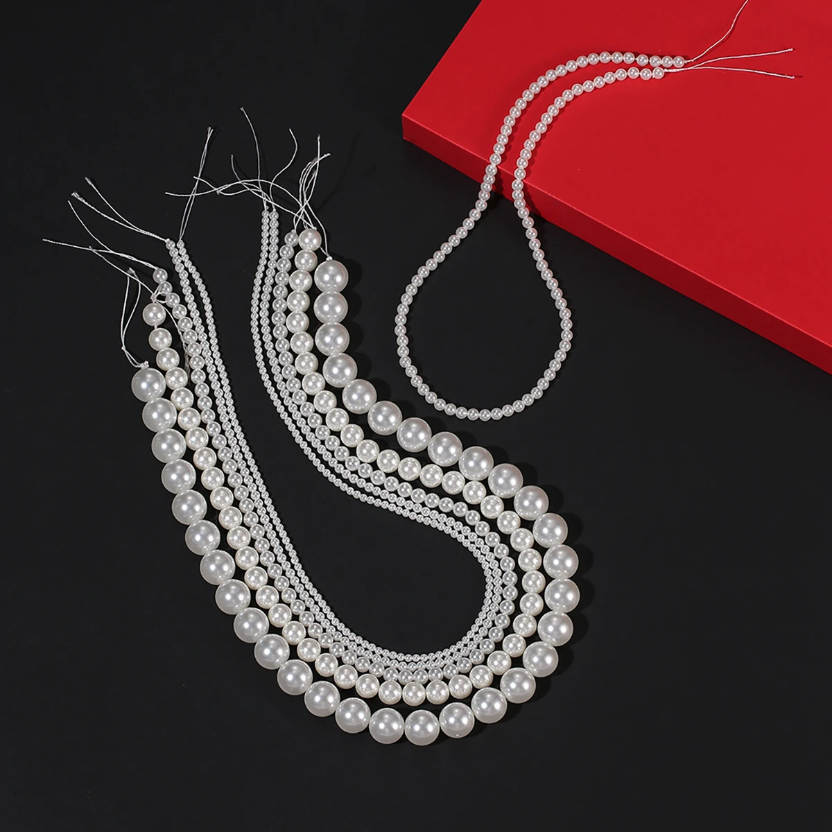 1strand Exquisite Natural Shell-based Imitation Pearl Beads for DIY Women Men Necklace Earring Jewelry Making Accessories