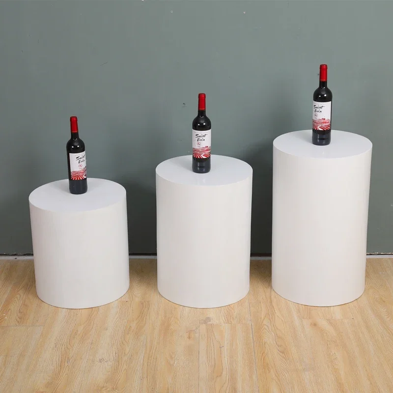 Round Platform Display Table Cylinder Ornament Height Increase Display Promotional Products Paint Live Station Exhibition Booth