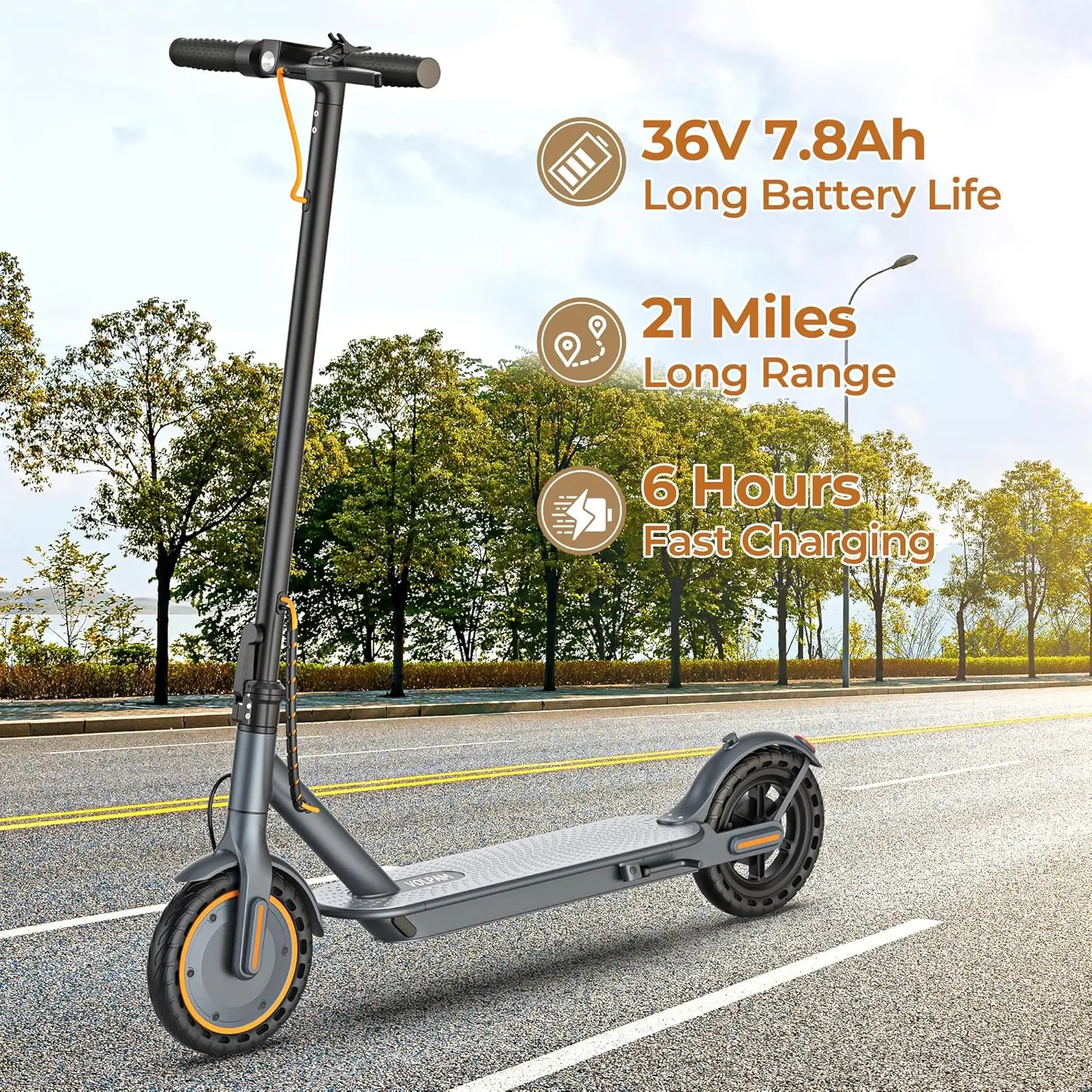 Scooter, 350W/500W Motor, Max 20/23/28 Miles Range, 19/21 Mph Top Speed, 8.5''/10'' Tires, Dual Braking, Kick Scooter,