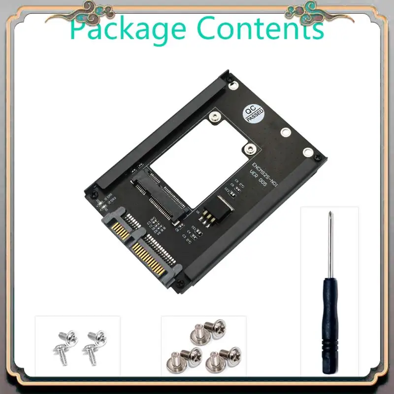 A46M-MSATA SSD To 2.5Inch SATA 3.0 III Adapter Card With Frame Bracket Support Full Size MSATA SSD 6Gps For Desktop Computer Bla
