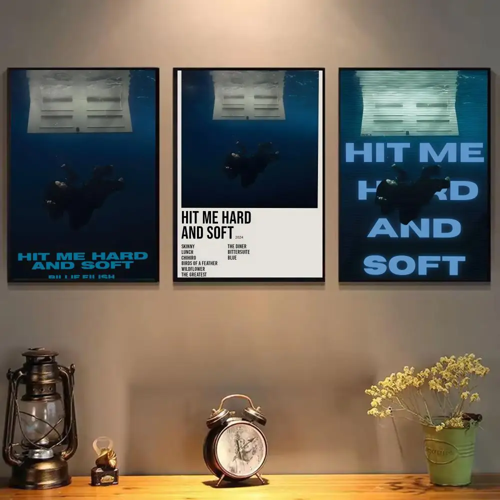 Pop Music Hit Me Hard and Soft Poster Canvas Wall Art Print Poster Decorative Mural Home Decor Gift Unframed