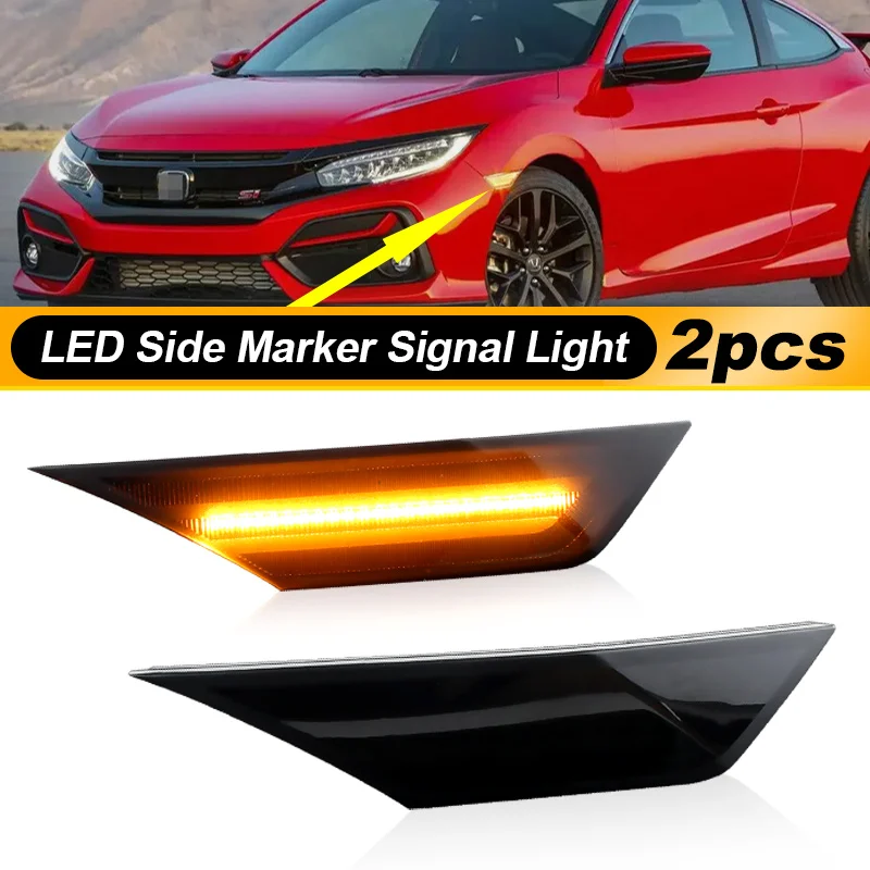ホンダシビック用LEDダイナミックターンシグナル,サイドマーカー