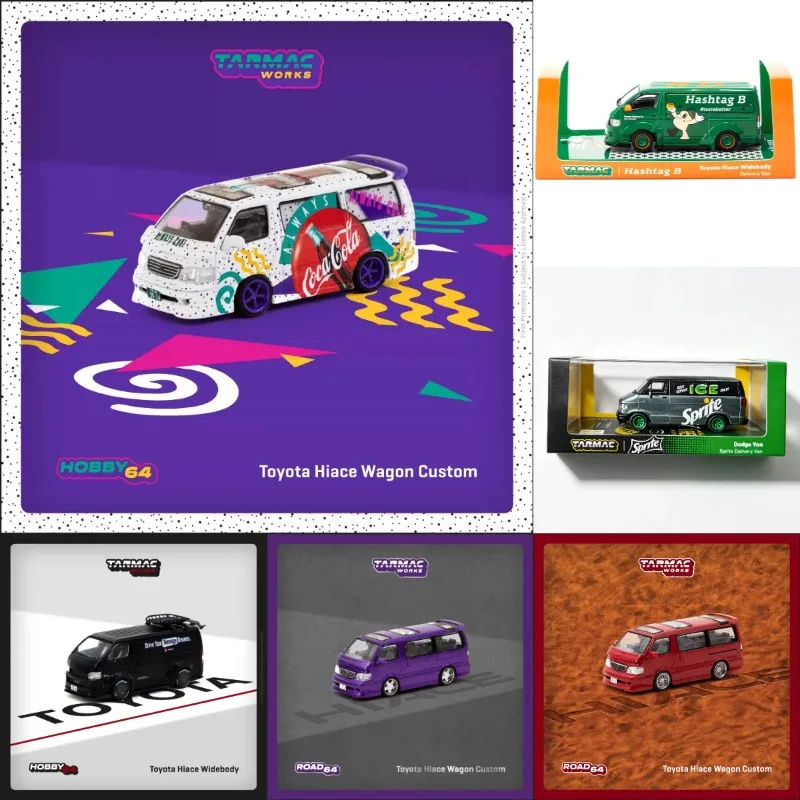 TW 1:64 Toyota Hiace Widebody Toyo Tires Die Cast Alloy Car Enthusiast Collection