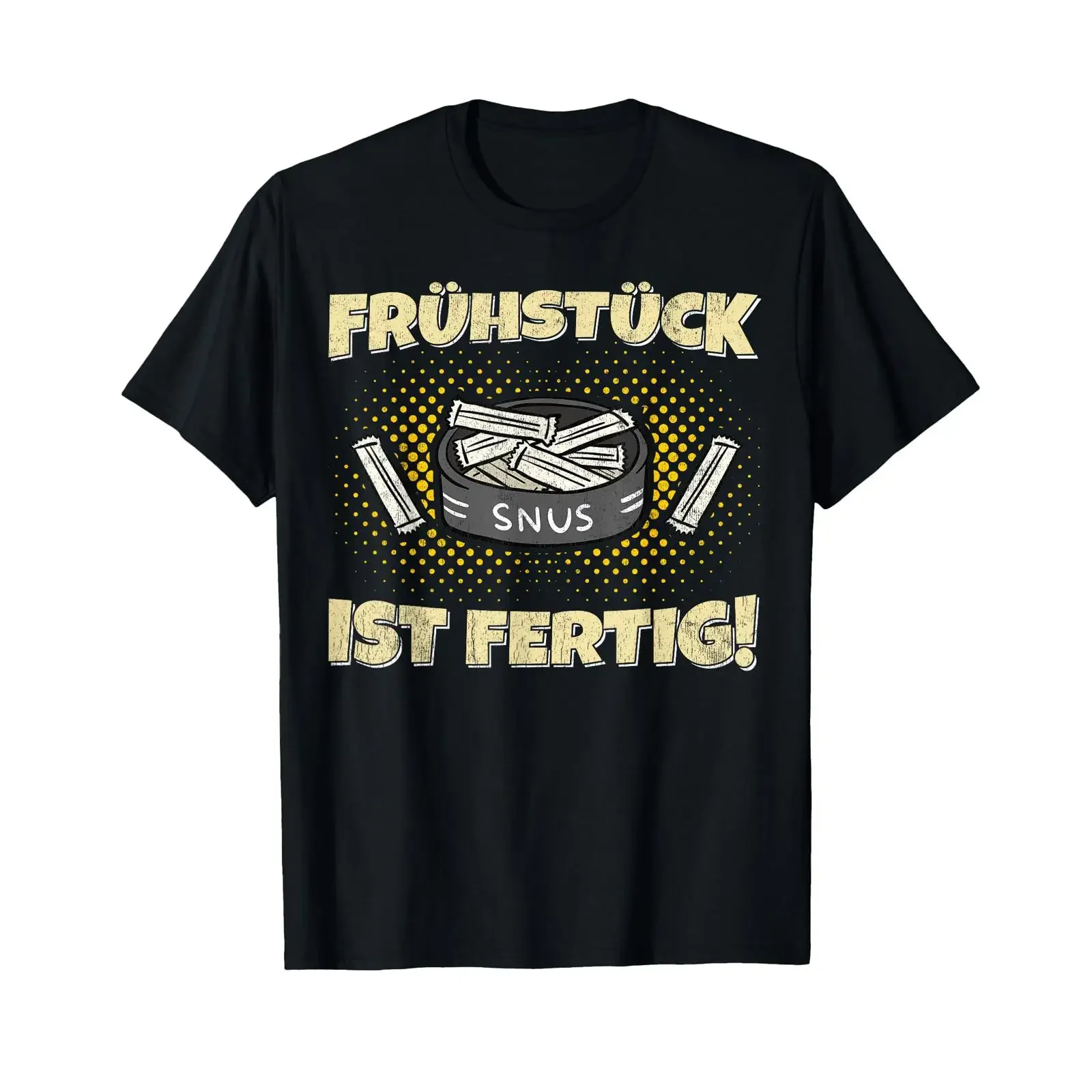 Snus breakfast is ready Chewing tobacco nicotine T shirt vintage Washed designer clothes homme Comfortable graphic streetwear