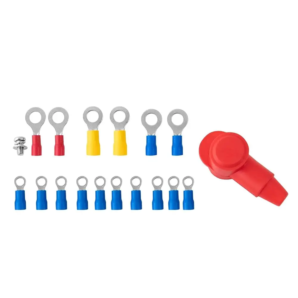 

Red 12 Way Bus Bar Auto Marine Power Distribution Terminal Block (12V, 150A Rated)