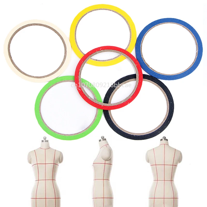 Draping Tape for Clothes Mannequin Pattern Making Sewing Whiteboard Marking Tape Thin Striping Graphic Chart Art Tape 3mm*20m