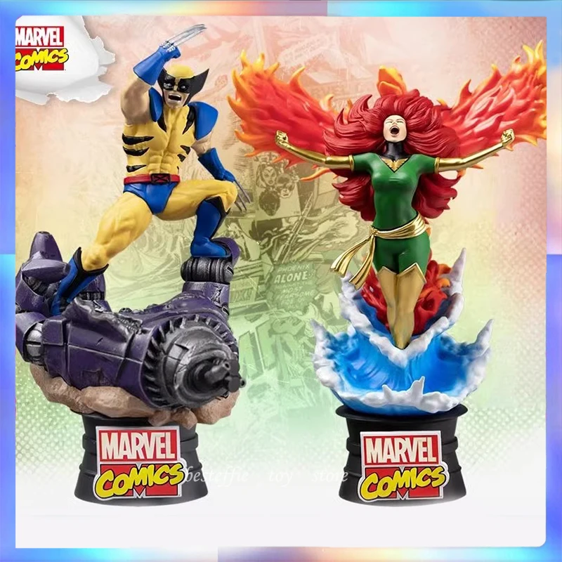 original marvel anime figure x-man 15cm Wolverine Fire Phoenix Comic version peripheral figurines pvc collection boy toys gift