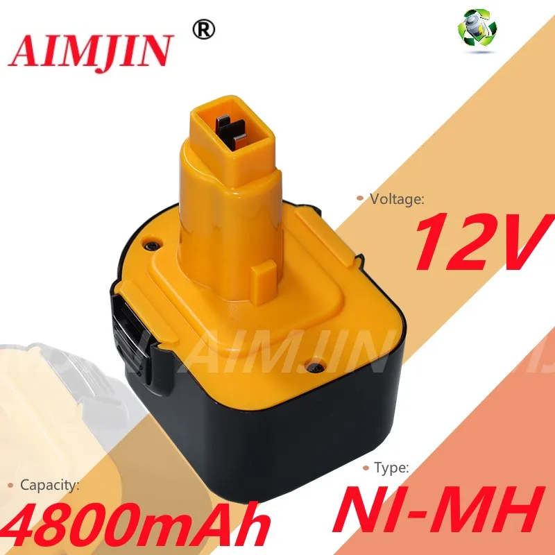 

For Dewalt 12V Battery 4.8Ah DC9071 DW9072 DW9071 DE9074 DE9037 DE9071 DE9072 DE9075 12 Volt Battery Cordless Power Tool