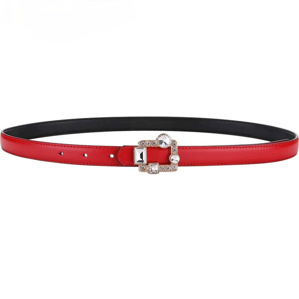 LA SPEZIA-Ceinture en cuir véritable blanc pour femme, peau de vache véritable, ceinture pour femme, biscuits, broche, strucvintage, diamant fin, ceinture de pantalon