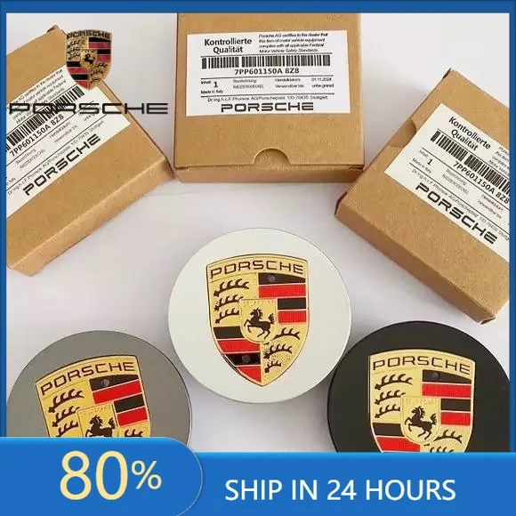 

Наклейки для интерьера автомобиля Porsche, защитные колпачки для центральных отверстий колесных дисков, сменные крышки, 4 шт., 76 мм, 65 мм, подходят для Porsche Pa