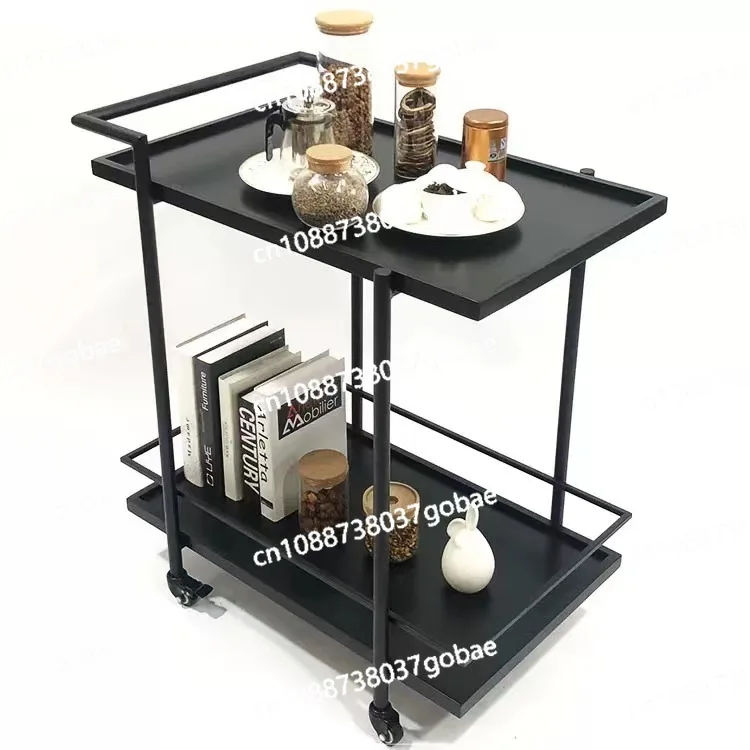 

Restaurant European style drinks refreshments trolley household side dessert fruit mobile double deck dining car