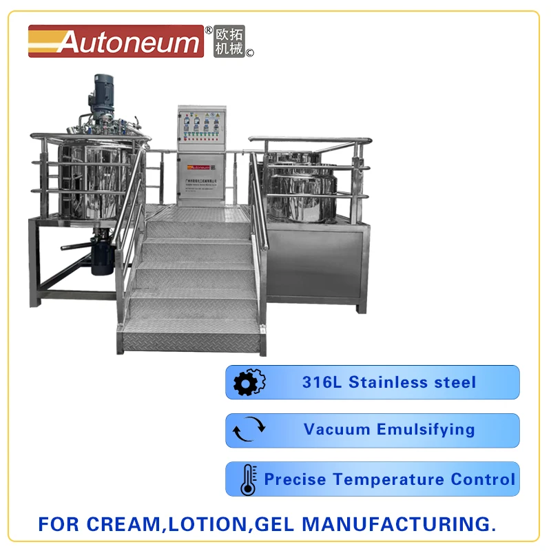 #500L fixed vacuum emulsifying pot