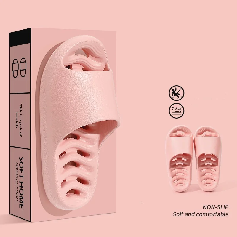 

Slippers For Women Indoor Bathroom anti-slip Thick soft-soled Travel Hotel Slippers For Men