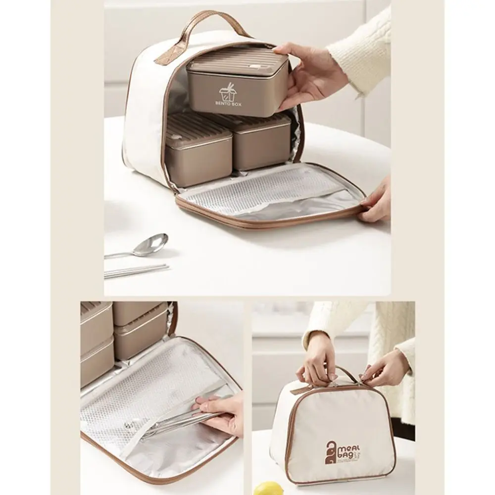 3 قطعة/المجموعة الميكروويف ساخنة معزول علب الاغذية 304 الفولاذ المقاوم للصدأ مع غطاء حقيبة الغداء المحمولة النمط الصيني وجبة الحاويات #4