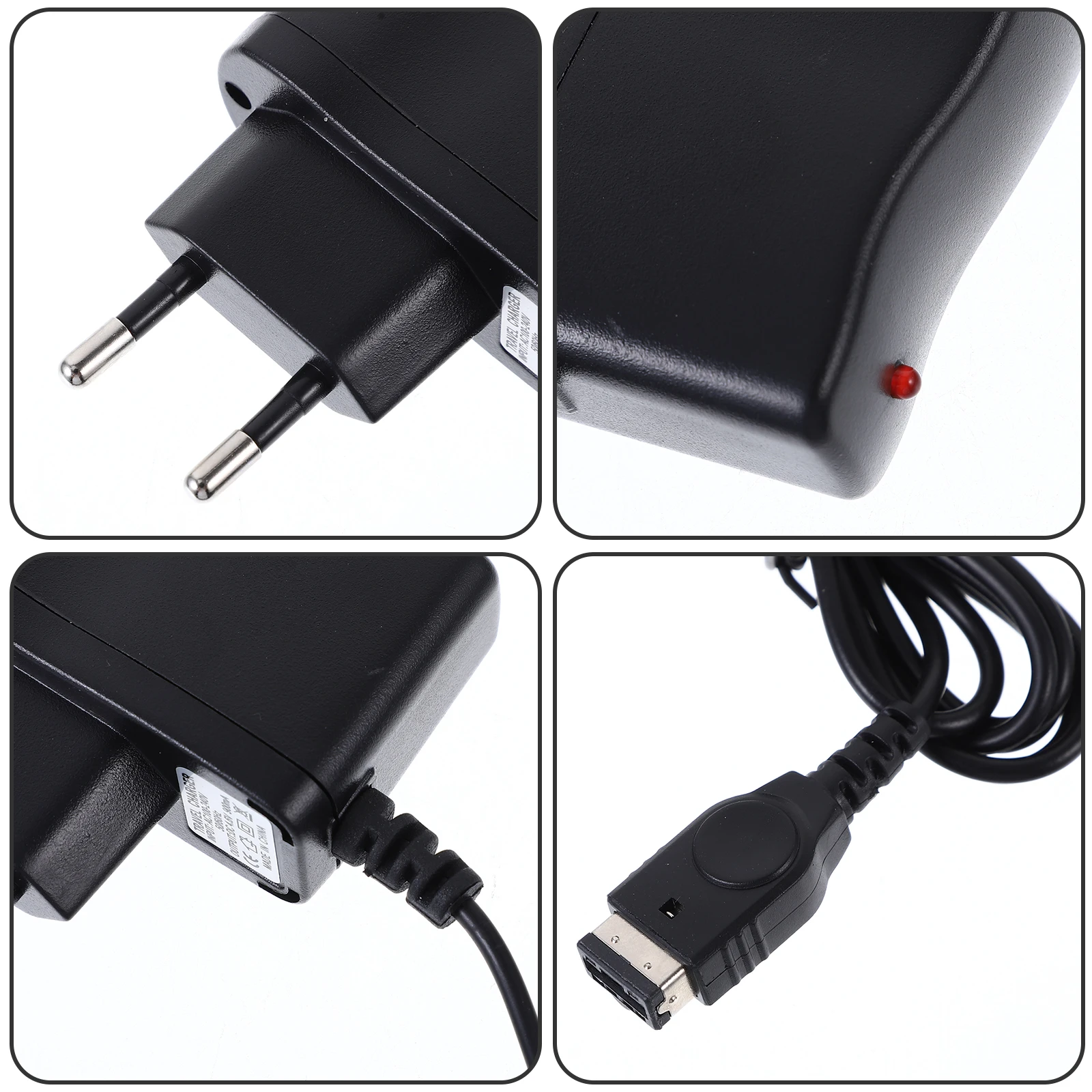 

Power Adapter For Gameboy Advance Durable Compact Travel Use Black Electrical Equipment 12V Adapter For