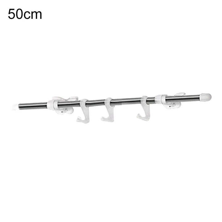 Stainless Steel Rail Drying Rack Laundry Room Pole Length 50 Cm Rust Resistant Towel Rail Smart Remote Control