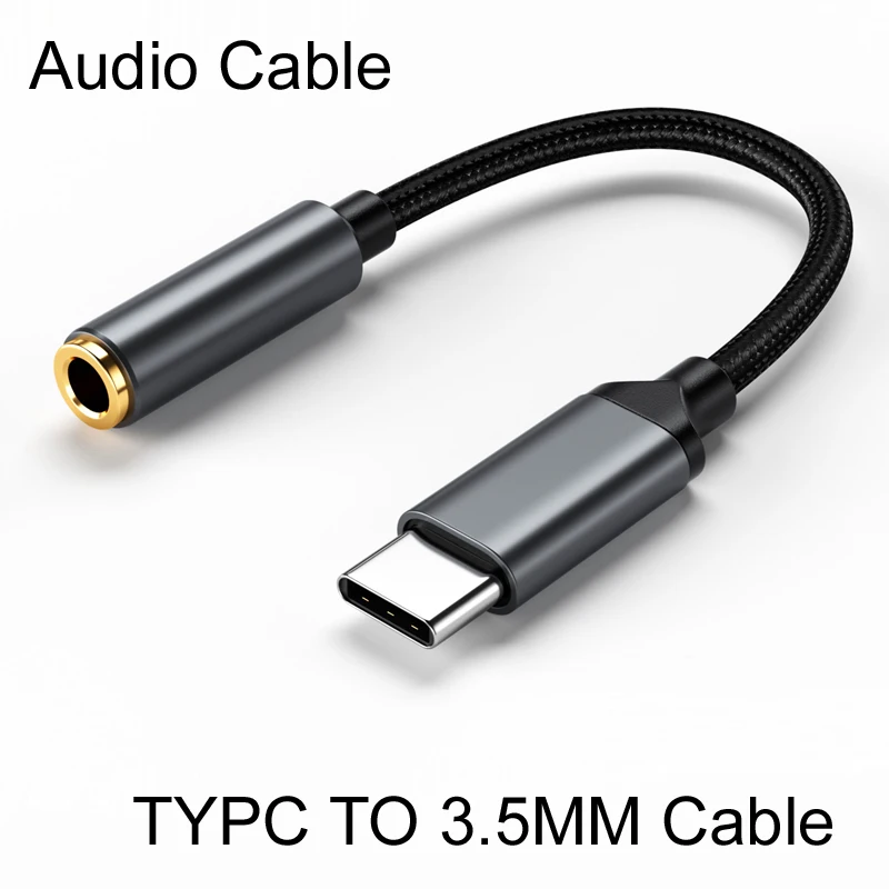 PHONE PC Tablet Laptop USB TYPE-C Male To 3.5mm Female Aux Audio jack Cable For Headphone Samsung Huawei Xiaomi Pro Cell Speaker
