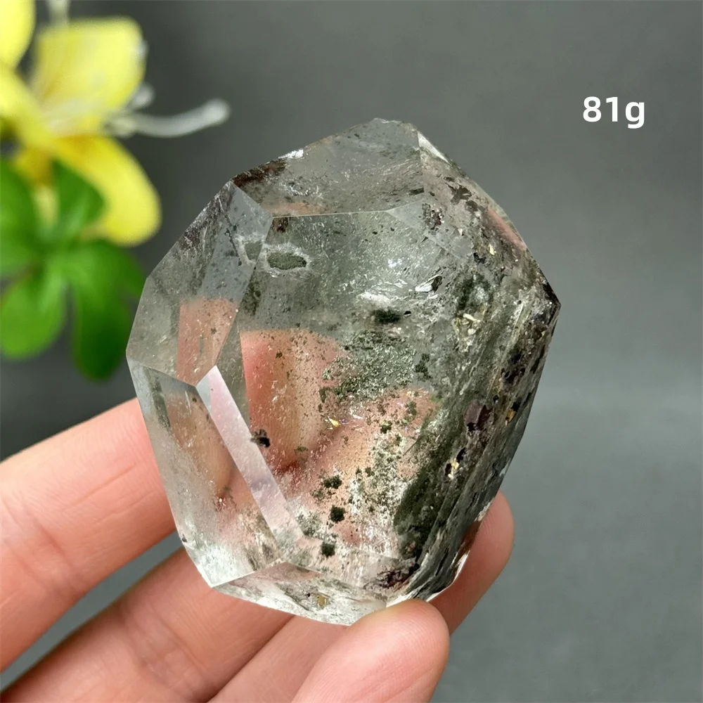 Natural White Crystal Ghost Irregular Polyhedron Quartz Mineral  Reiki Spiritual Meditation Witchcraft Energy Home Decoration