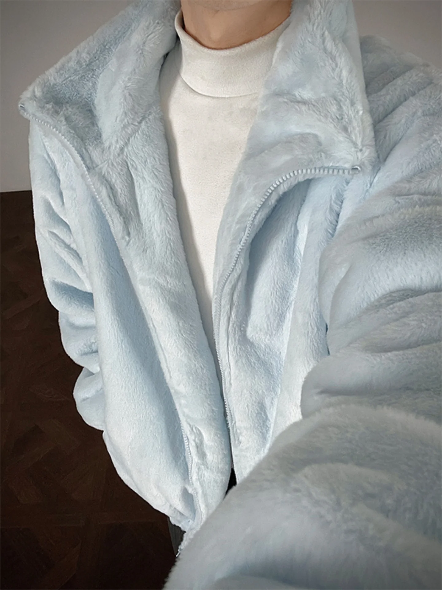 

Lamb Velvet Jaet Winter Men's Faionable Plu Cotton Coat Boys' Winter Cotton Clothes Lamb Fur Cotton Padded Jaet