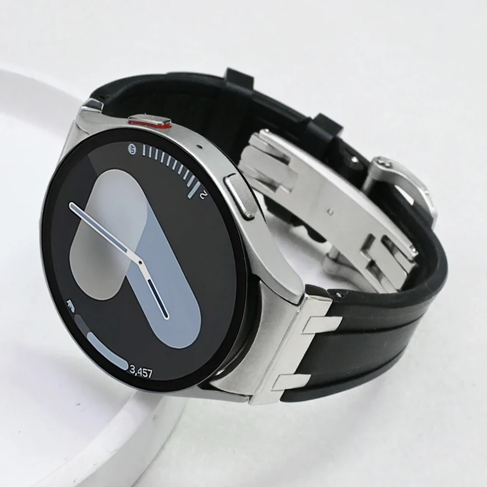 

No Gaps Silicone Strap for Samsung Galaxy Watch 7 6 5 4 44mm 40mm Quick Fit Band 6/4 Classic 46mm 47 42mm 43 5 pro 45mm Bracelet