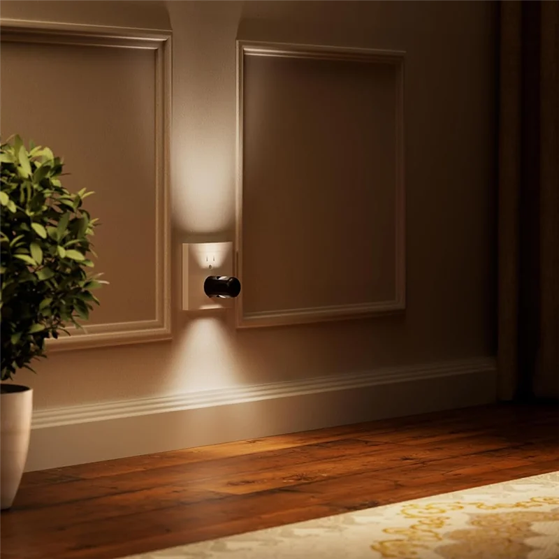 Plug-In LED Night Light 6-Pack, Dusk To Dawn Ambient Lighting, Wall Outlet Lights For Bedroom Hallway