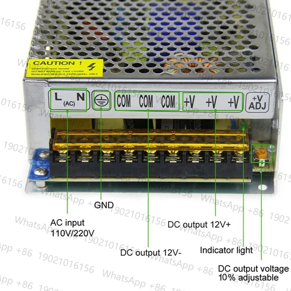 Trendy! DC 12V 20A 240W Power Supply Transformer Switch AC 110V / 220V to DC 12V 20Amp Switching Adapter Converter LED(20A)