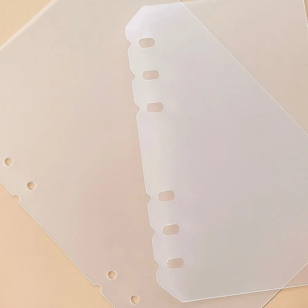 10Pcs A4 A5 A6 A7 Notebook Divider Matte Stationery Accessories Inner Paper Separator Universal PP Binder Organizer Baffle view 5