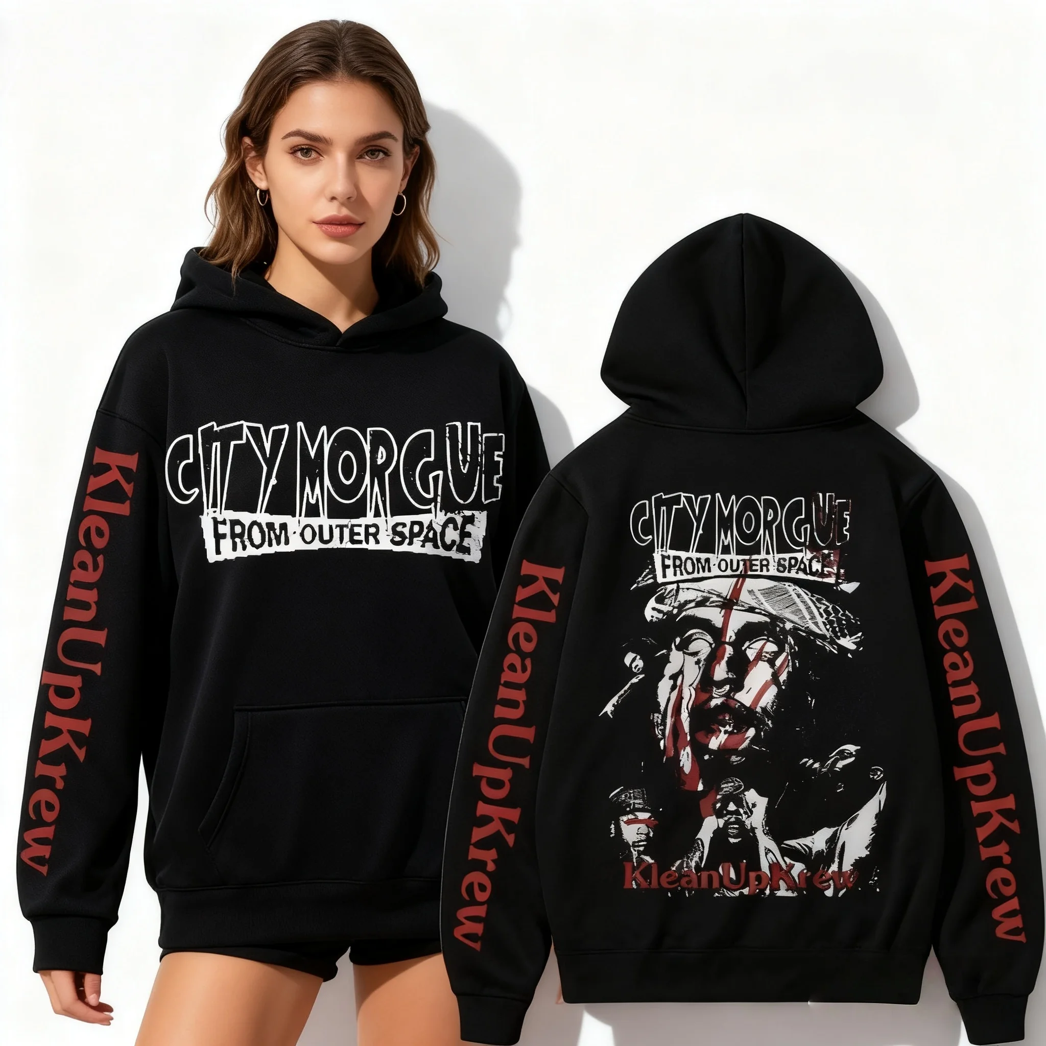 

Осенне-зимняя толстовка с капюшоном в стиле рэпера City Morgue, женская толстовка большого размера в стиле хип-хоп в стиле Харадзюку Zillakami Sosmula, уличная одежда, топ