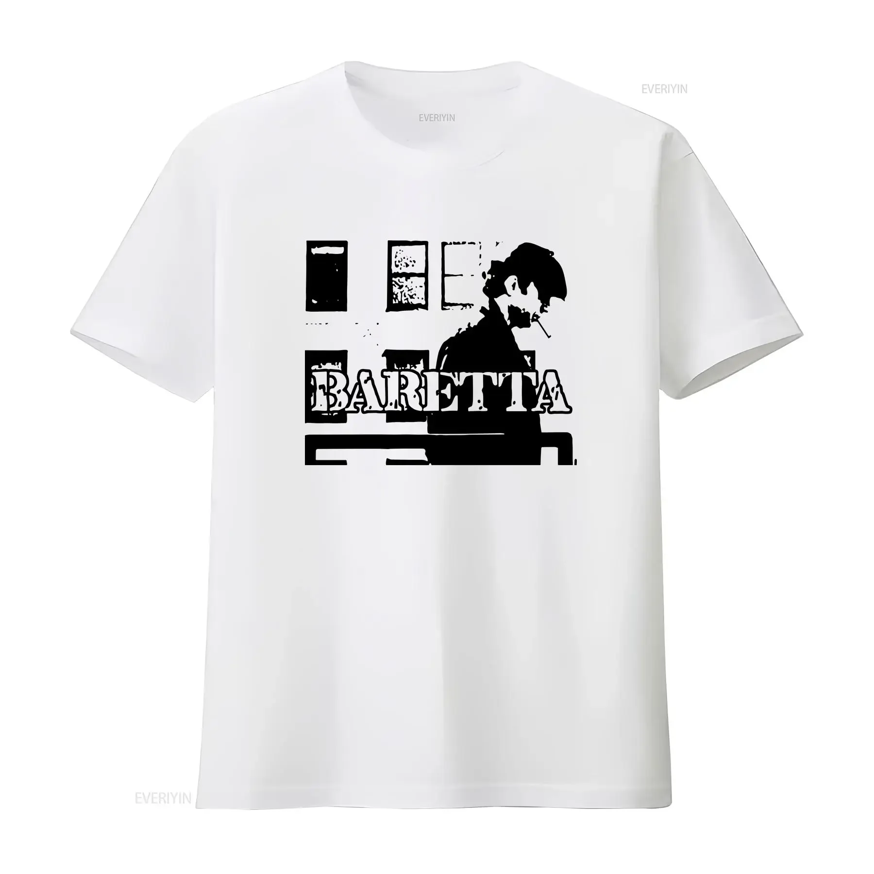 Baretta Robert Blake T Shirt vintage Washed Slightly streetwear Stylish Versatile Soft Unisex Stretched graphic Casual homme