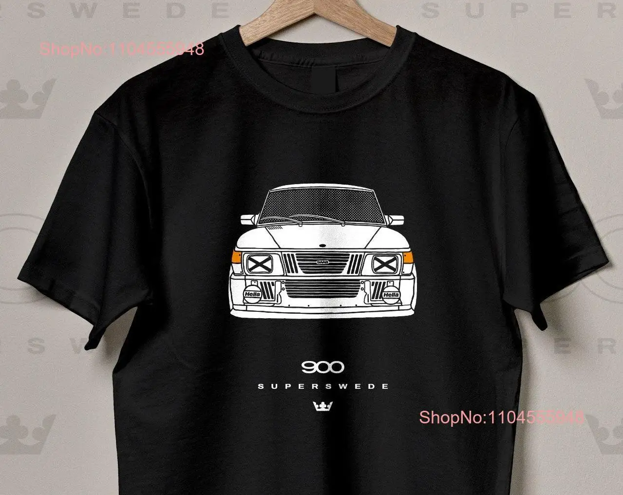 

SAAB Superswede T Shirt crew neck short sleeve long or short sleeves