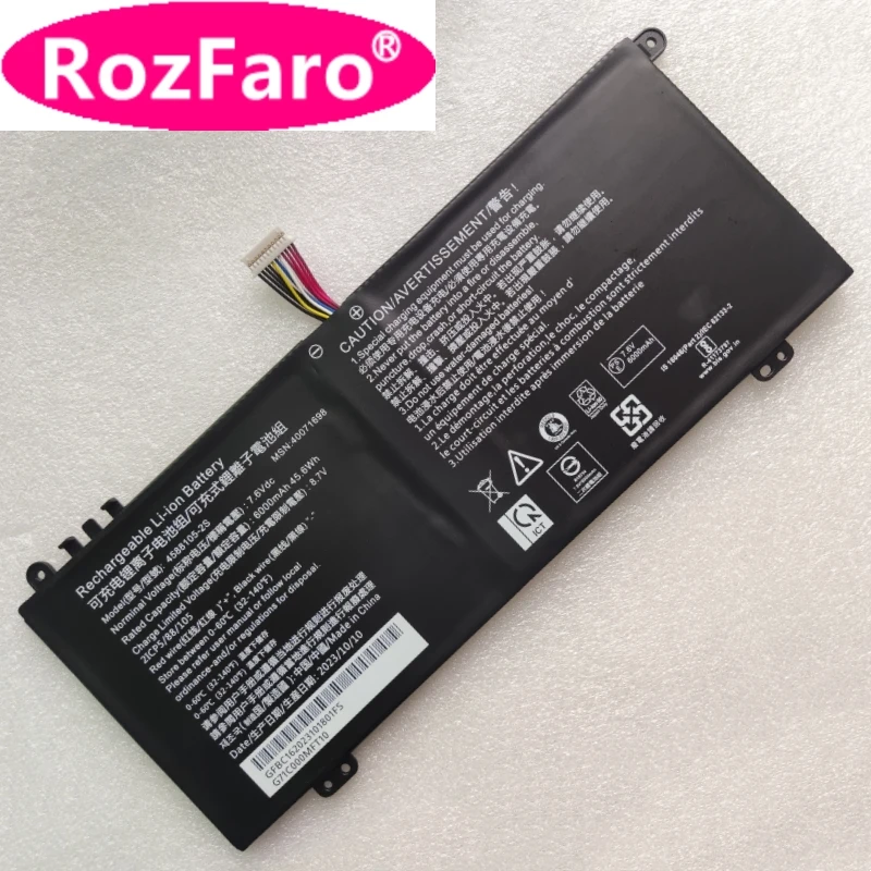 RozFaro-batería para Toshiba Dynabook Satellite Pro, 4588105-2S, 40071698, 40072215, C40-J, C40-G, C40-H, C50-J, C50-G