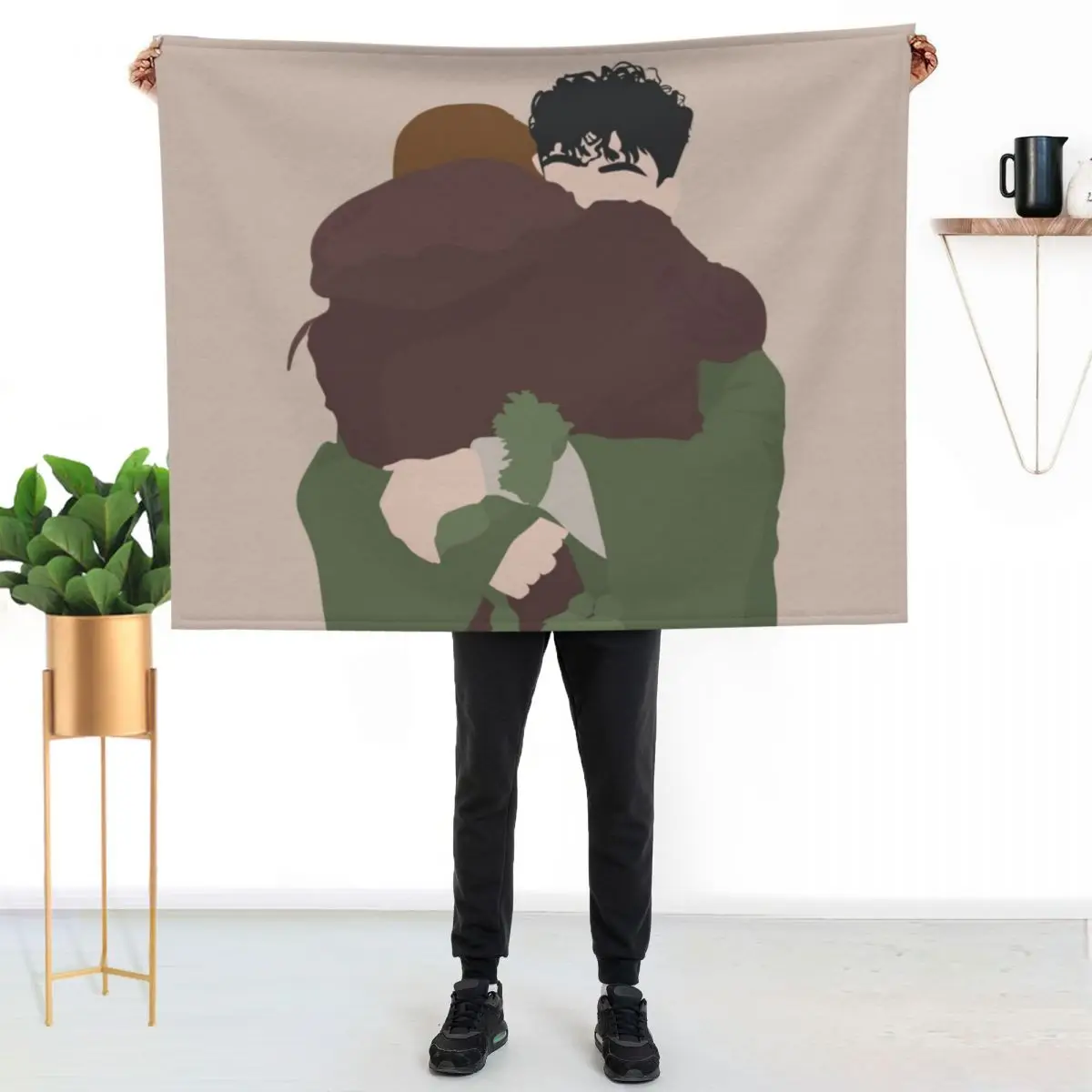 you look so cuddly like that. do i? yeah. Throw Blanket Soft Warm Blanket Gift for Men Women Adults
