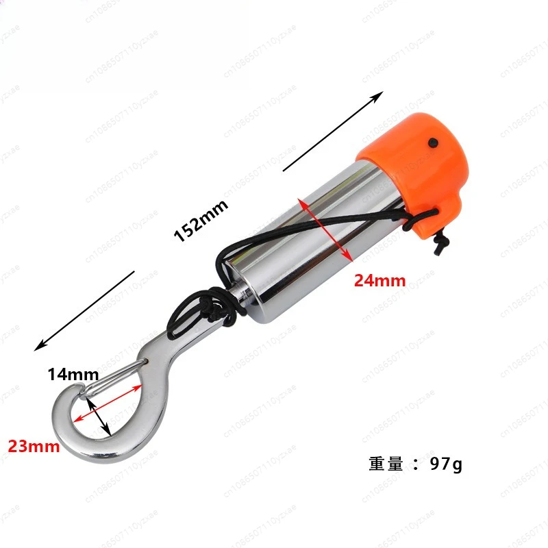 Multi-Function Diving Sound Device - High-Decibel Rattle Bell with O-Ring Storage Pouch