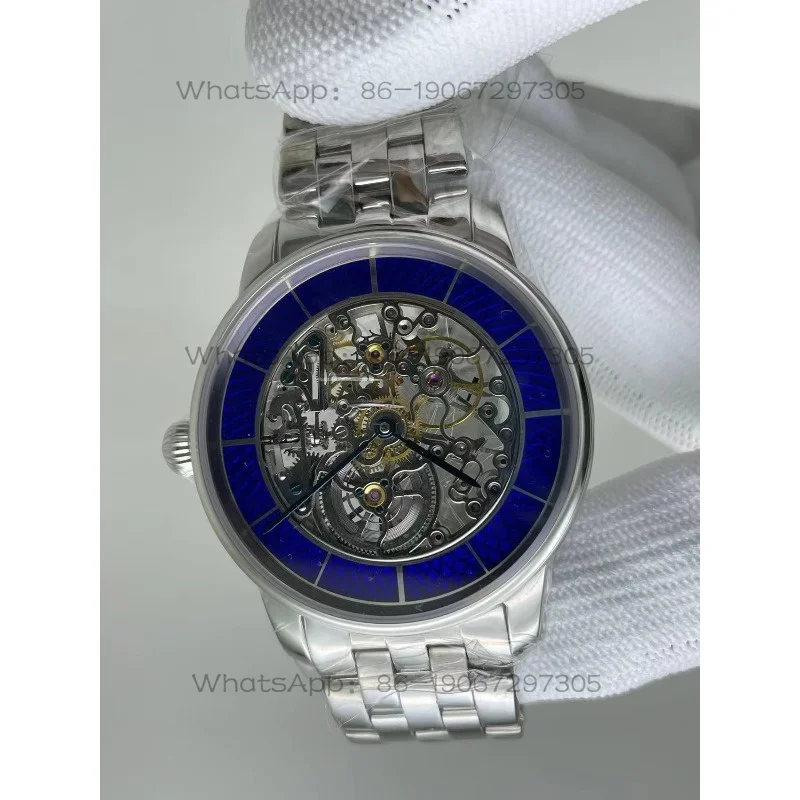 Fully Hollow Engraved Manual Mechanical Men's Watch, Diameter 40MM