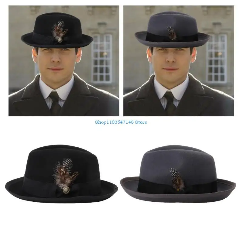 P88B للجنسين ورأى الصوف بنما قبعة حفلة تنكرية قبعة فيدورا قبعة دور اللعب