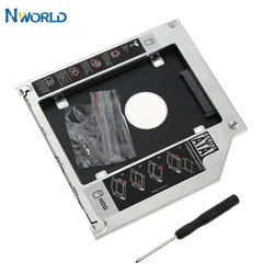 Aluminum SATA 3.0 2nd HDD Caddy 9.5mm SSD CD DVD Case HDD Enclosure for Apple Macbook Pro Air 13/15/17