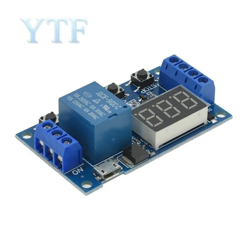 Módulo relé Atraso desconexão Gatilhos, retardo ciclo Timing, interruptor de circuito, XY-J02, 1 canal