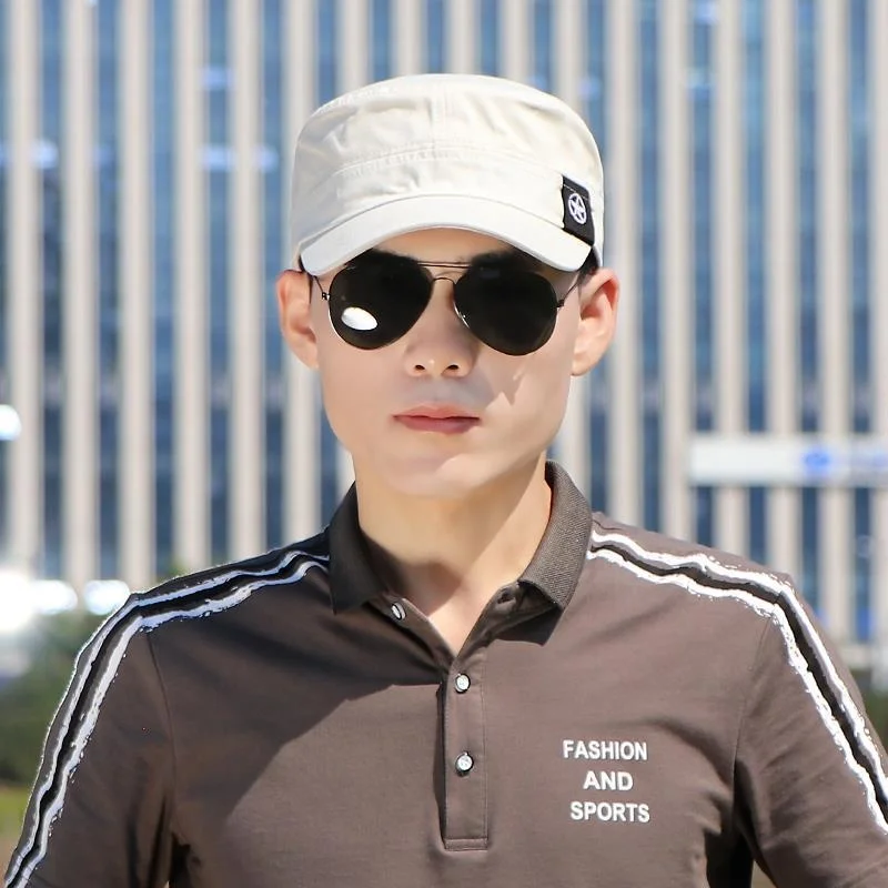 Men's Casual Flat-Cap Hat Spring Autumn Thin Fashionable Duckbill Cap for Middle-Aged And Elderly All-Match Spring Autumn Kor...