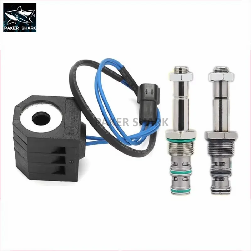 For Doosan Daewoo Pilot Solenoid Coil DH DX150 DX220 DX225 -5-7-9 Excavator High Quality Walking speed Pilot Solenoid Coi