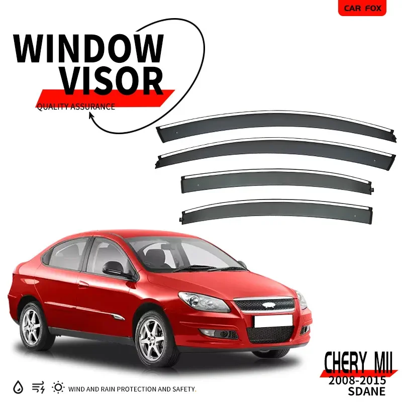 

For Chery M11 2008-2015 Car Window Visor Awning Shelters Windshield Side Window Rain Sun Shade Auto Accessories Body Kit
