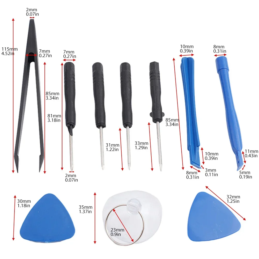 Repairing Tools Disassemble Tool Kit 10pcs Set Computer Maintenance DIY ABS Tweezers For Opening Digital Devices